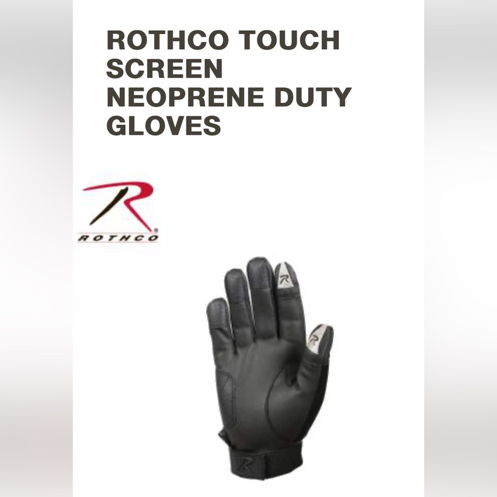 ROTHCO TOUCH SCREEN NEOPRENE DUTY GLOVES (3409)